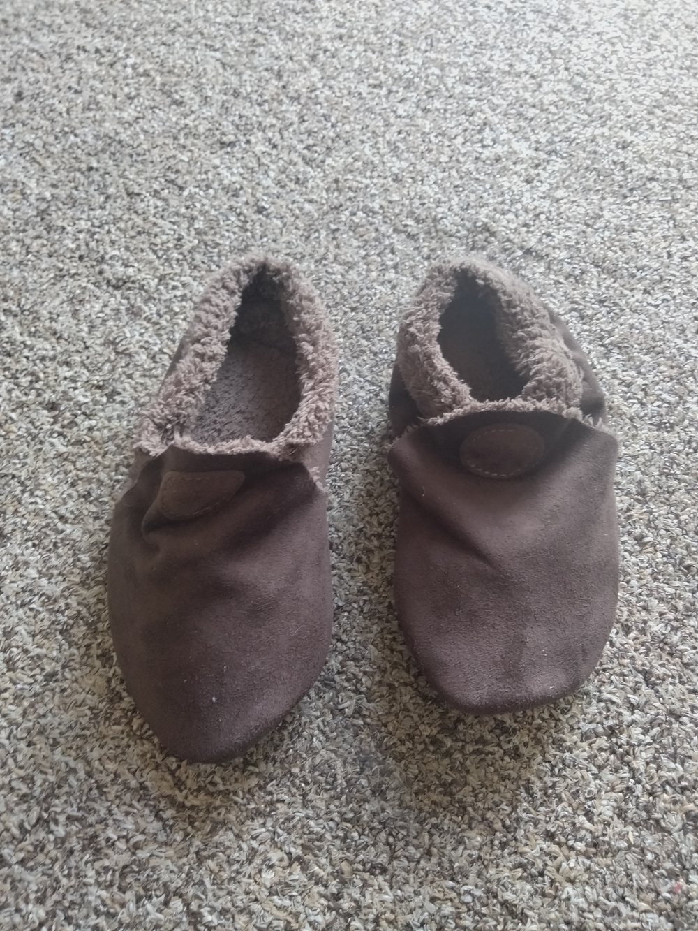 Kids Brown Moccasin Slippers - Cozy Faux-Fur Lined